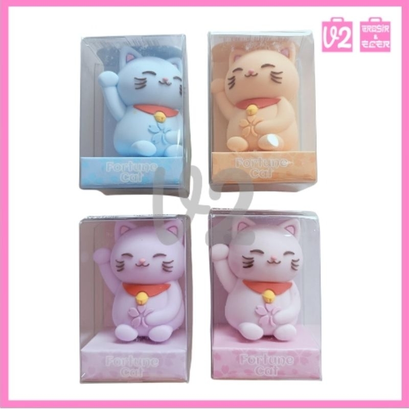 

V2_Rautan Pensil Motif Fortune Cat | Peraut Pensil Kucing