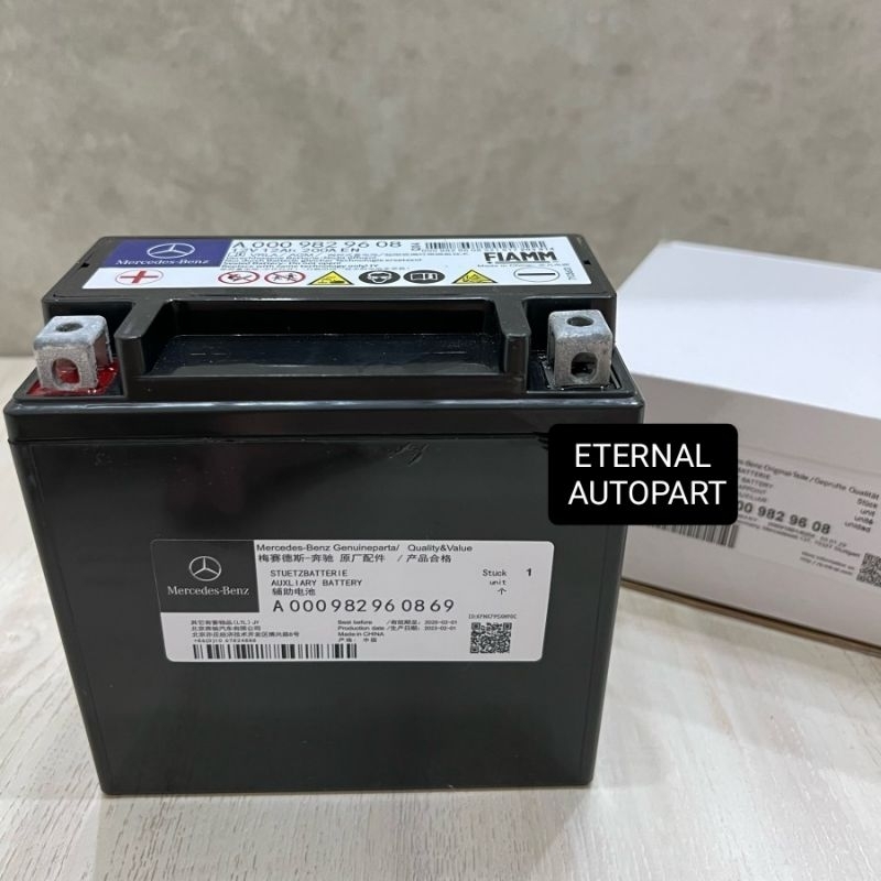 Auxiliary Battery Mercedes Benz A0009829608 Accu Aki Starter Mercy Ori