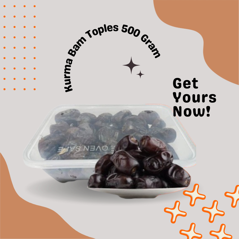 

( COD ) Kurma Bam Madina Premium Dates 500 Gram /Kurma Barari Mozafati / Kurma Anggur / Kurma Bam / Kurma Nabi / Bam Barari