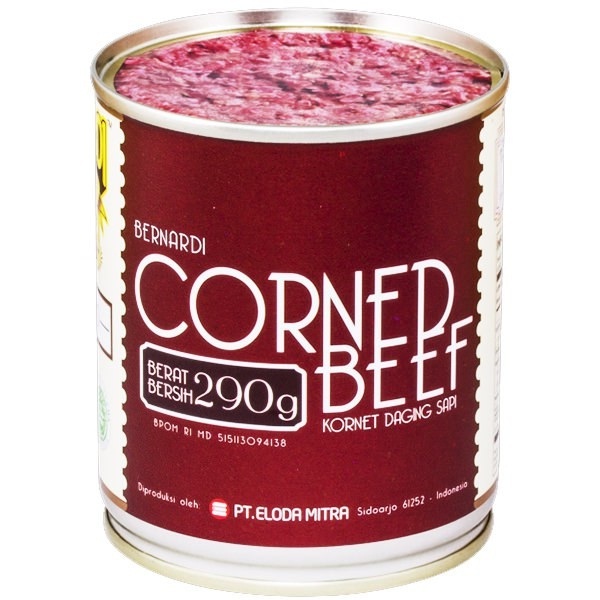 

BERNARDI CORNED BEEF 290GR CAN KORNET SAPI KALENG HALAL