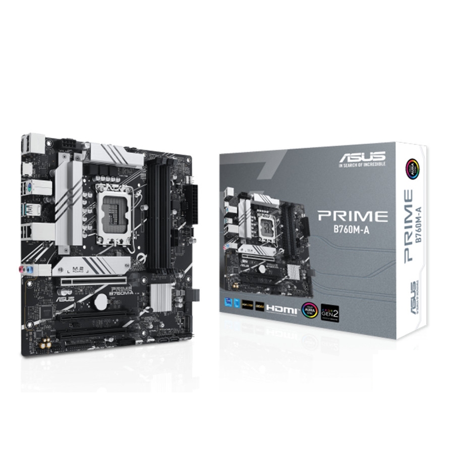 ASUS PRIME B760M-A D5 | MOTHERBOARD INTEL B760 LGA1700 DDR5 mATX