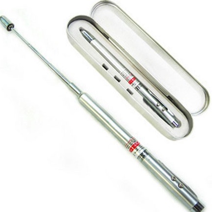 

[✰V76\] Pena Premium 5 in 1 Laser Pointer - 5RLS - Silver Stock Ada