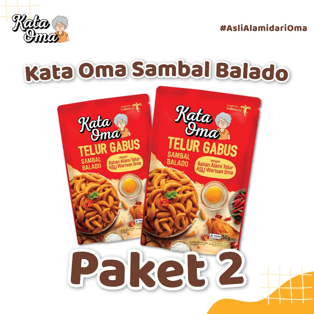 

NEW ! KATA OMA SAMBAL BALADO PAKET ISI 2