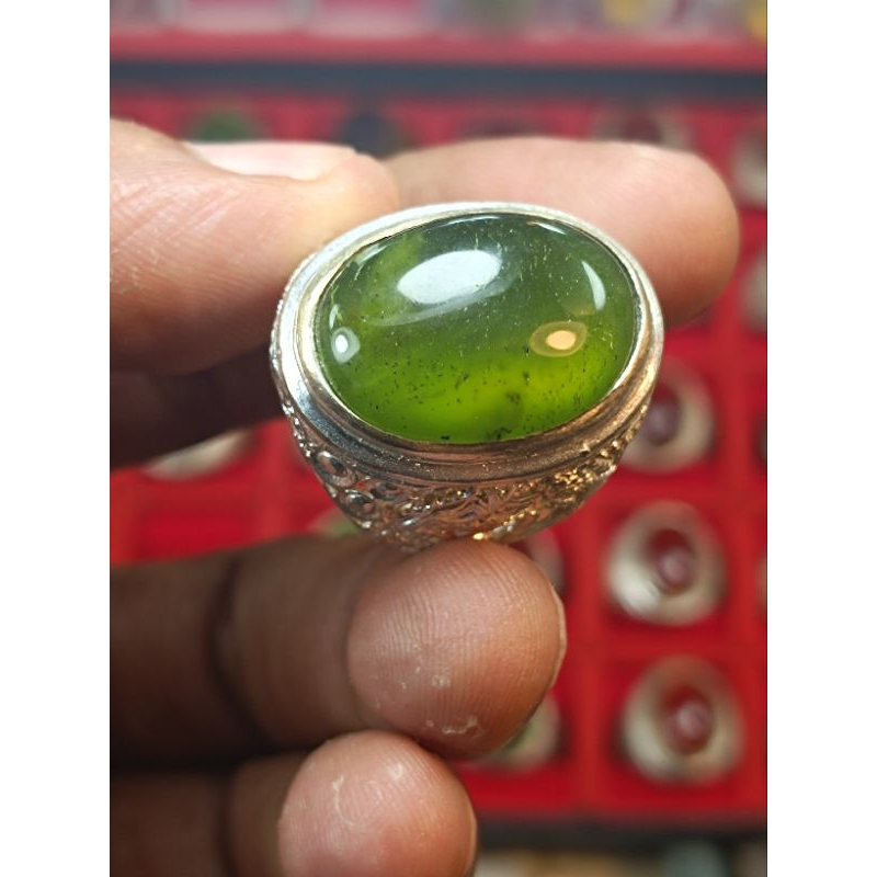 batu akik SERVENTIN ijo botol