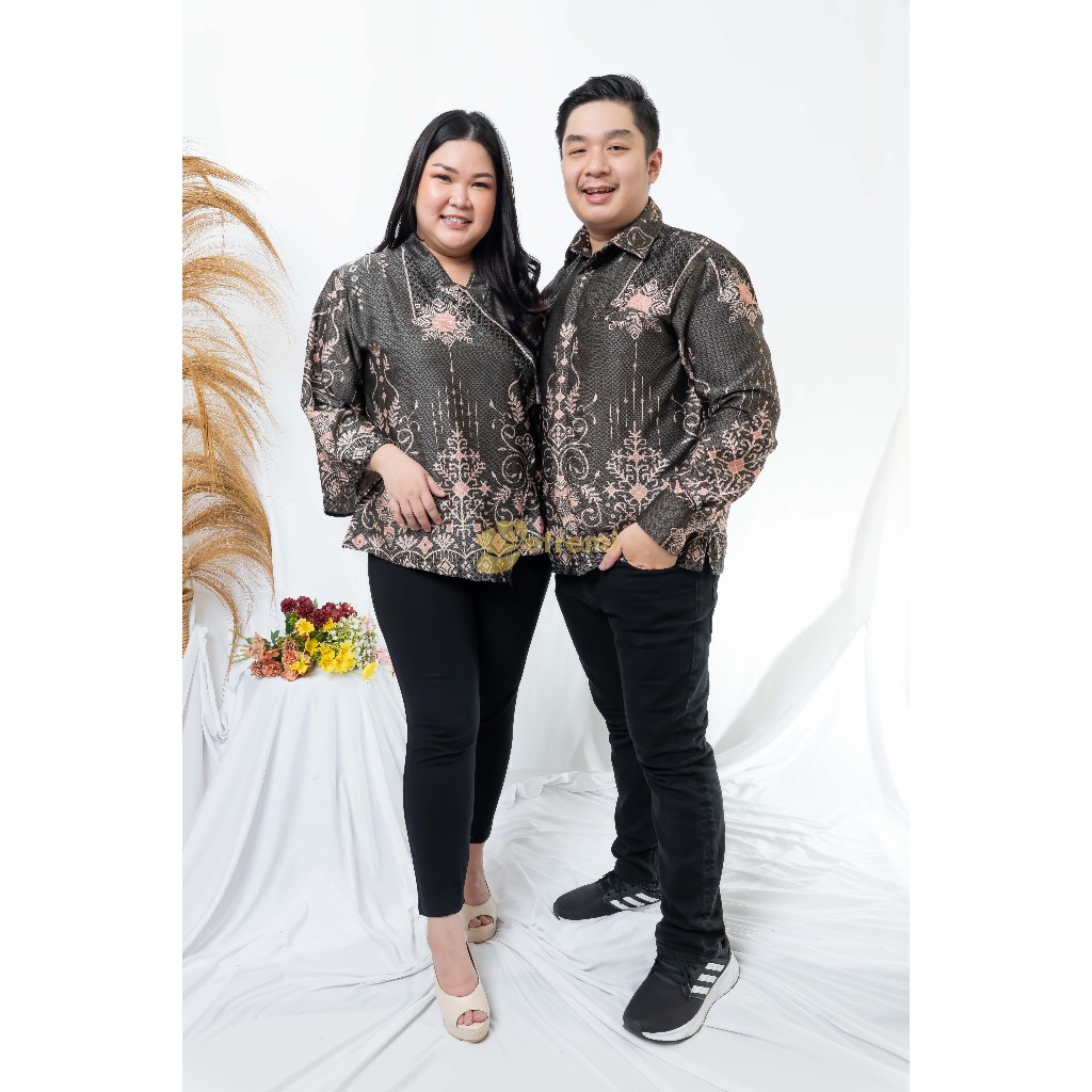 COUPLE BATIK JUMBO/ATASAN BLOUSE BATIK JUMBO BIG SIZE/BATIK WABNITA BIG SIZE JUMBO SERIES CBP BLACK 