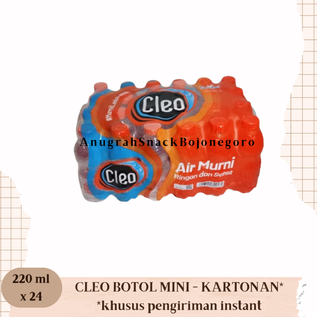 

Cleo Air Mineral Botol 220ml x 24