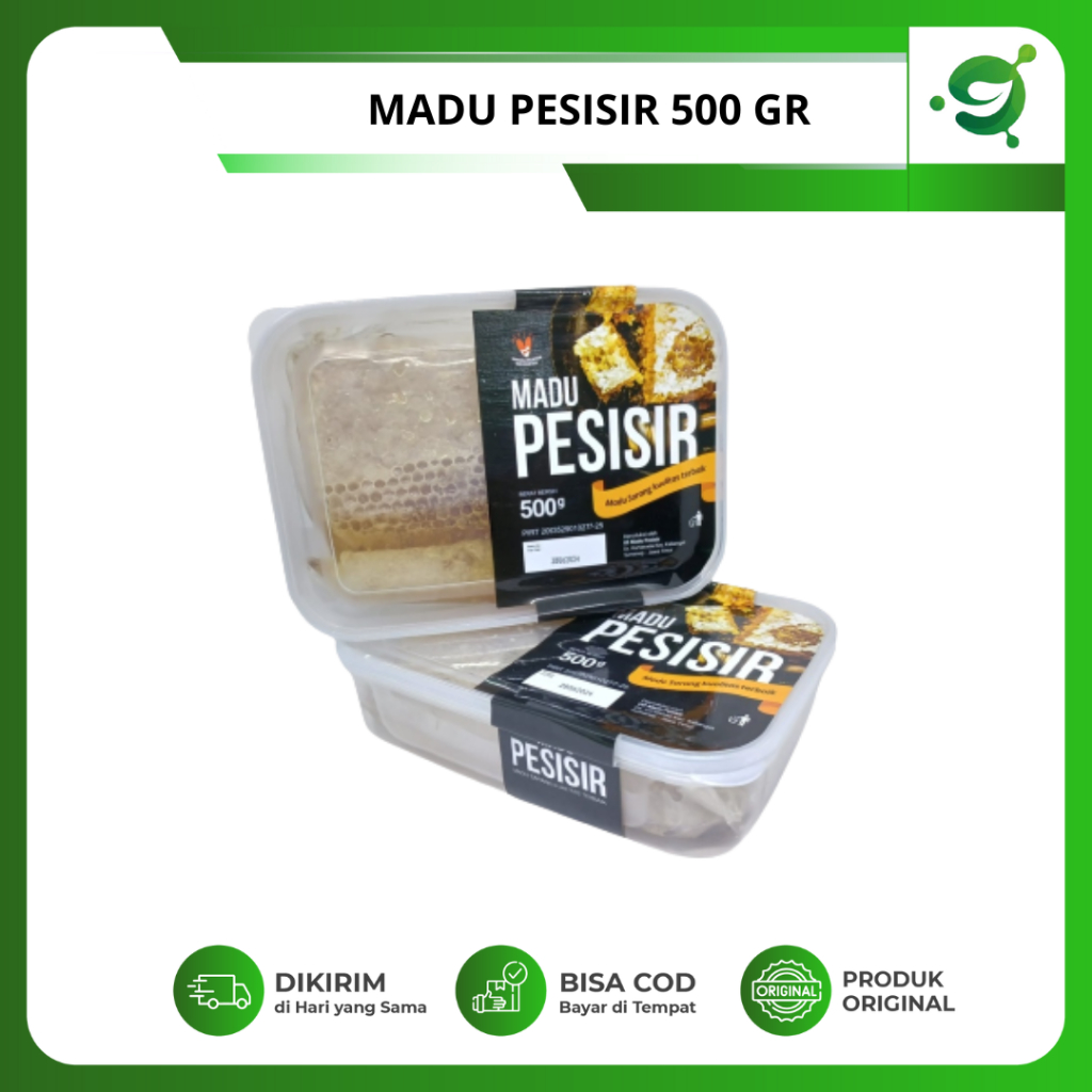 

Madu Pesisir - Madu Sarang Lebah Asli - 500 Gr