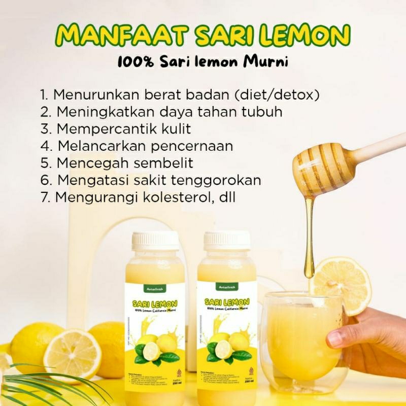 

MAR Sari Lemon California ML AntarFresh/ Pure Air Lemon / Diet Detox Tubuh / Juice Lemon