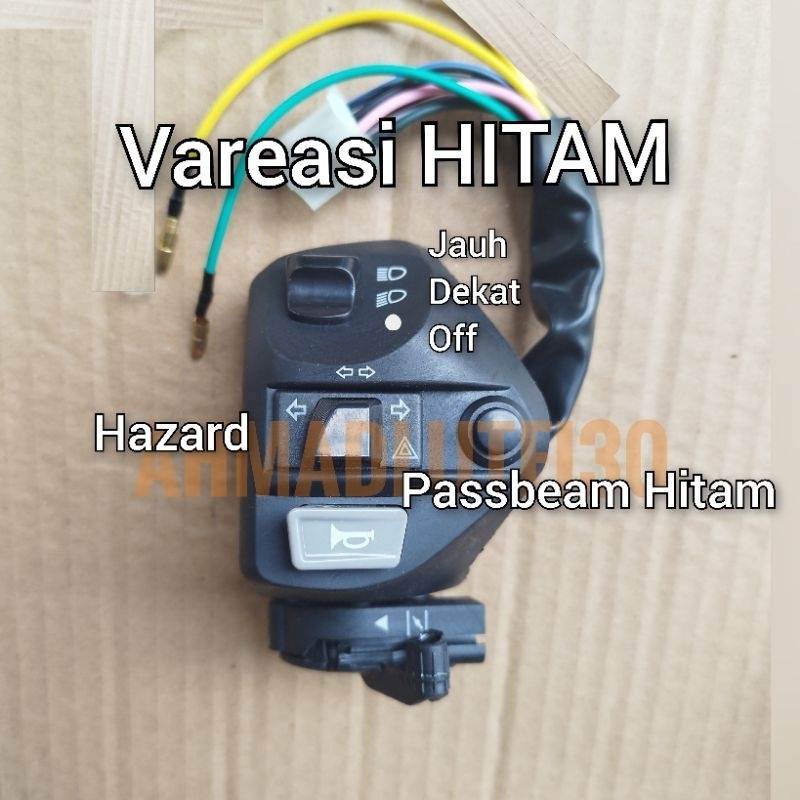 Vareasi Hitam Saklar Hazard Passbeam On Off Mio Xeon Soul jupiter z mx old 135lc dll