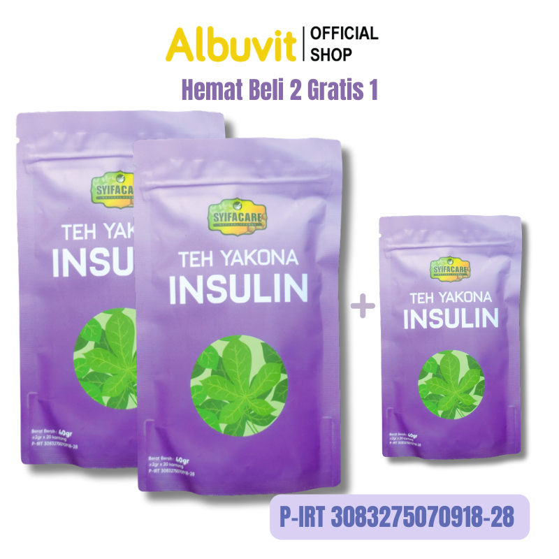 

PAKET HEMAT BELI 2 GRATIS 1 - Teh YAKONA Syifacare Teh Celup Daun Insulin Yakon Herbal Alami