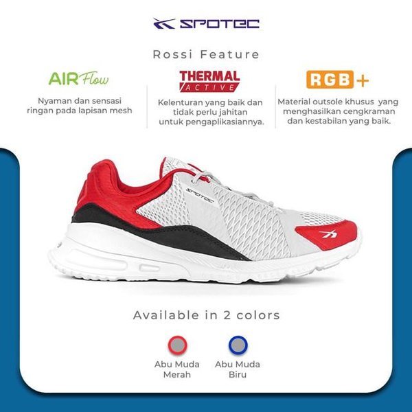 Sepatu Pria / Sepatu Running / Spotec / Rossi