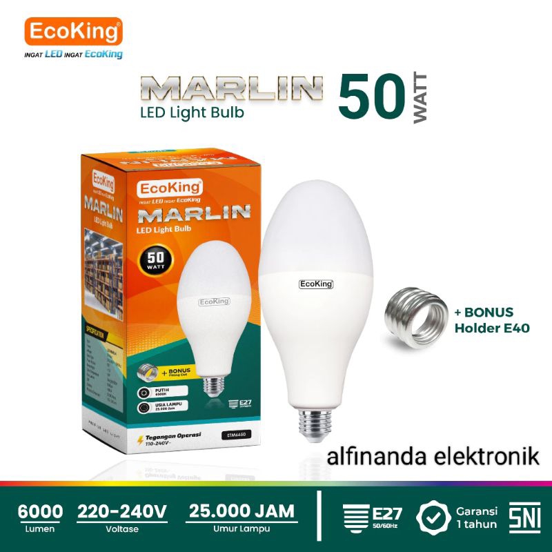 Lempu led merlin ecoking 50 watt lampu led mercury