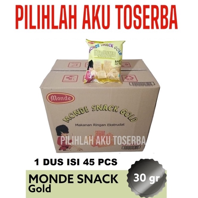 

[⁂F28$] Monde Serena SNACK GOLD 30 gr - ( HARGA 1 DUS isi 45 pcs ) Terlarizzz