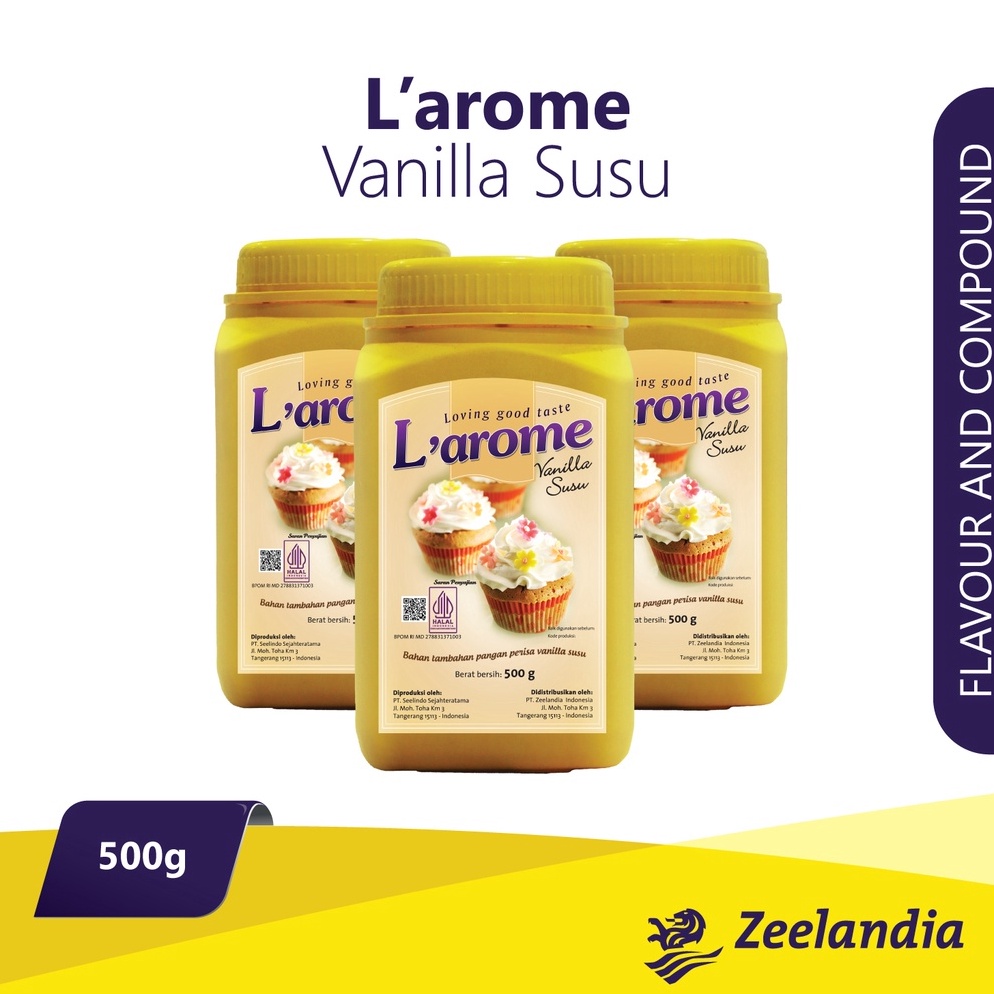 

[VSK60] Zeelandia L'Arome Vanilla Milk Powder 500 Gr Pasti Murah 人(⌒