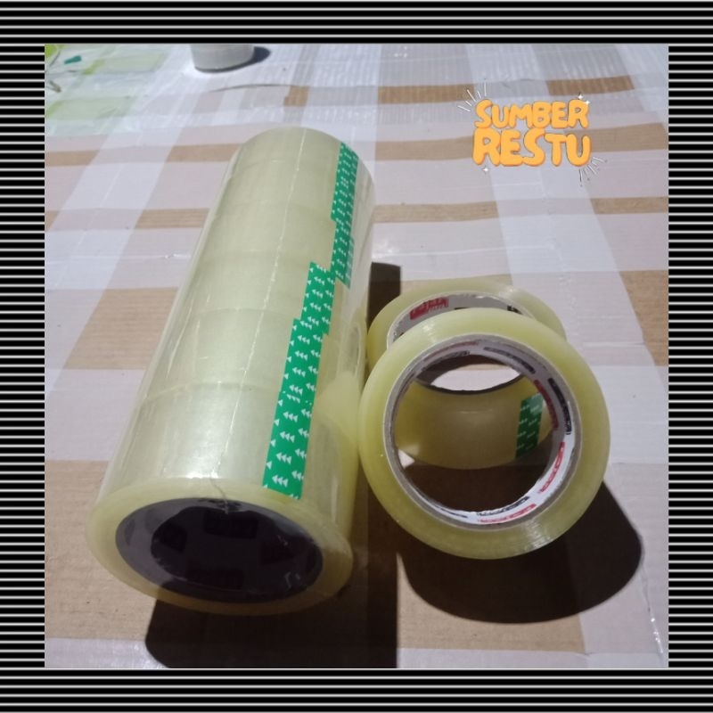 

Lakban bening ukuran 45mm x 100 yard