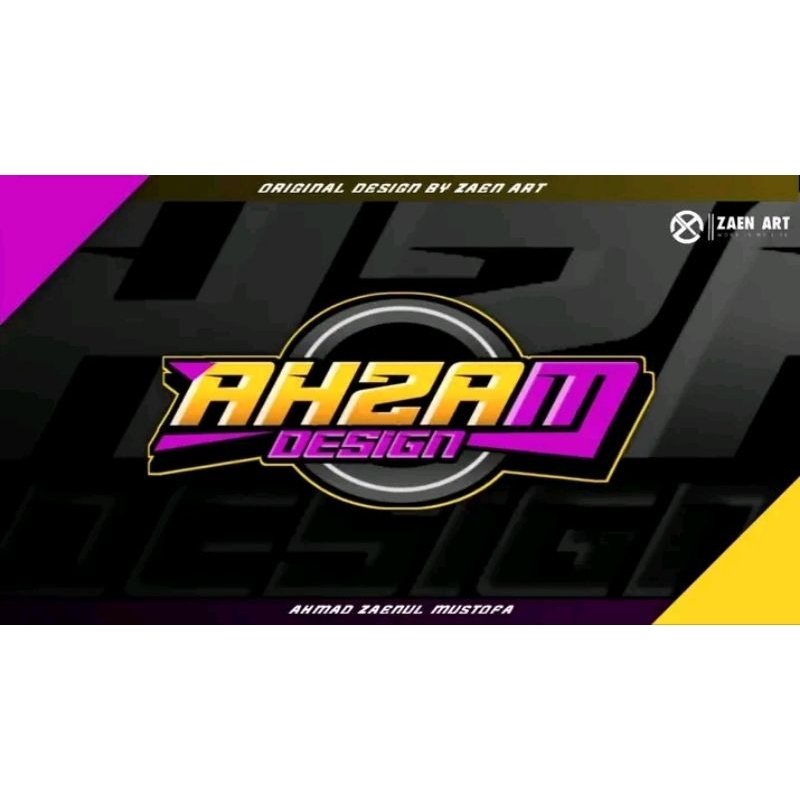 DESIGN STICKER/LOGO WITH BACKGROUND