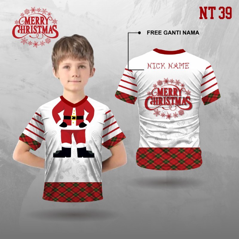 baju natal anak baju merry christmas 2023 baju anak kaos anak baju natal