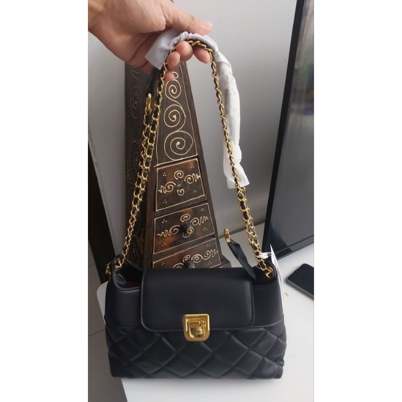 tas hitam cantik ZRBR ORI (baru)