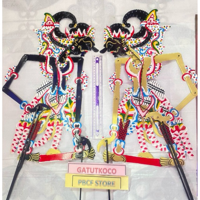 Wayang KERTAS GATUTKACA BIMA ARJUNA KRESNA BOLODEWO