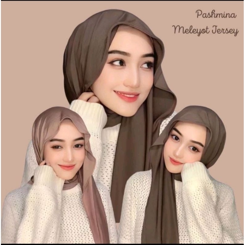 Pashmina Kaos Jersey Premium | Hijab Pashmina Oman Turkey Flowly | Pashmina Hijab Jersey
