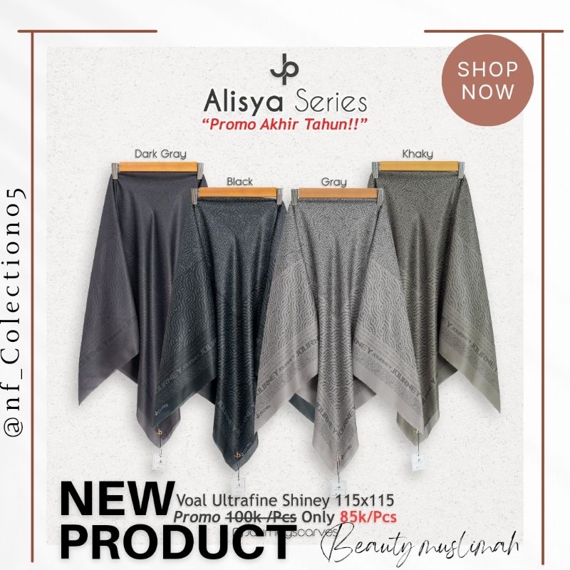 TERMURAH  ALISYA SCRAFT BY JOURNEY || Hijab segiempat terbaru journey || hijab jilbab kerudung segie