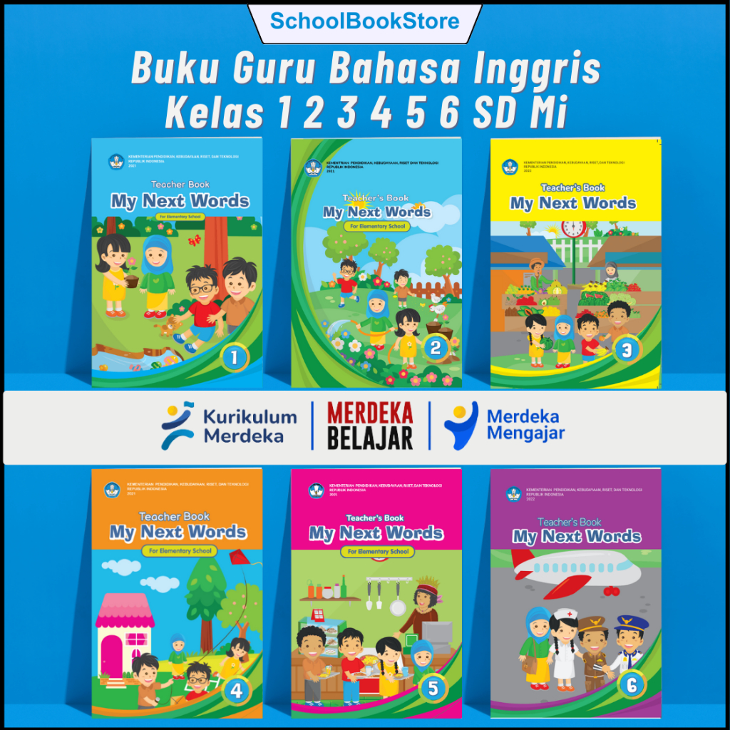 Buku Guru Bahasa Inggris Kelas 1 2 3 4 5 6 SD MI Kurikulum Merdeka Untuk Pegangan Panduan Guru Paket