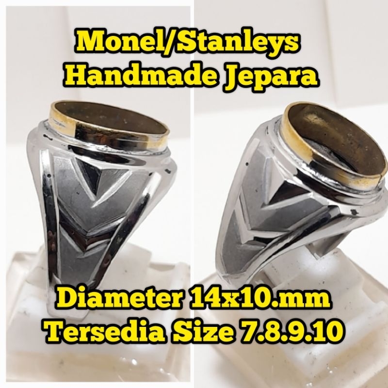 EMBAN IKETAN BATU AKIK BAHAN MONEL/STANLEYS HANDMADE SUPER HALUS