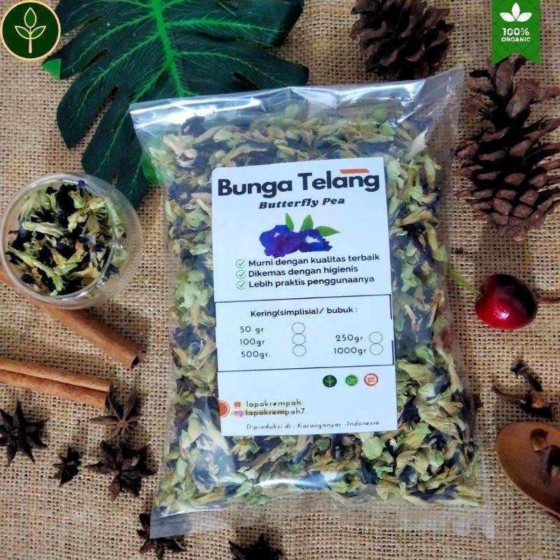 

Bunga Telang Premium 500gram/ Butterfly Pea/Herba teh