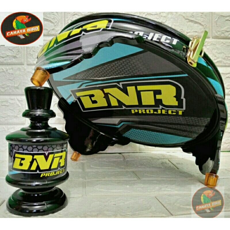 TEBOK KANDANG KAPSUL LOVEBIRD PVC MOTIF BNR