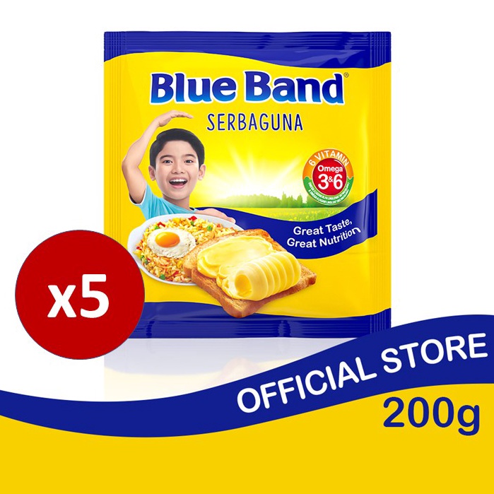 

95 Blue Band Margarin Serbaguna 200 gr x 5 pcs 73