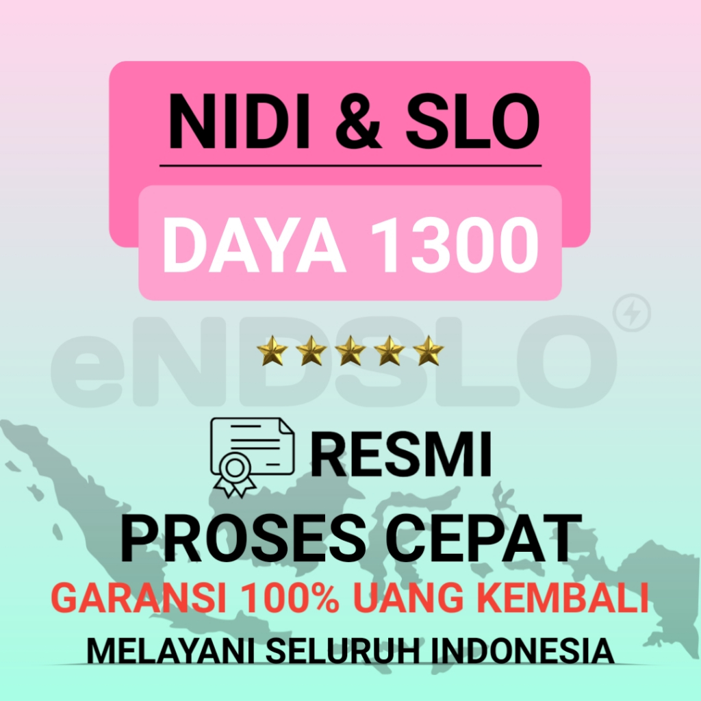 NIDI SLO SATU PAKET - DAYA 1300 VA