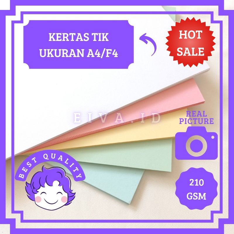 

Kertas TIK A4 / F4 210 gsm