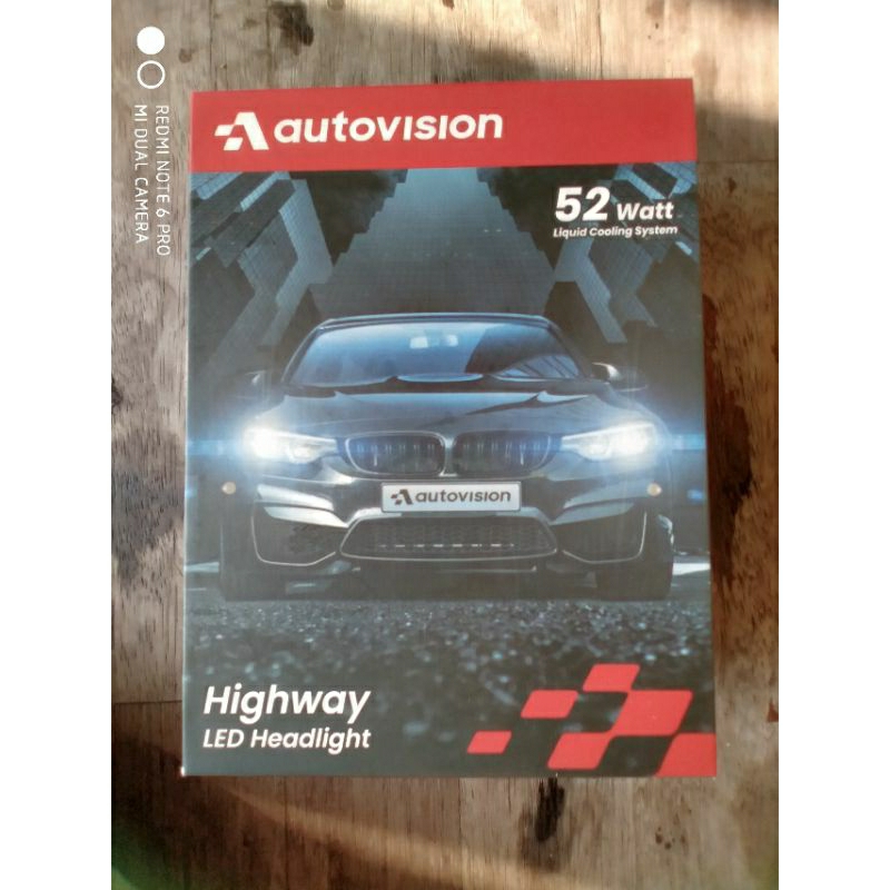 LAMPU UTAMA LED Autovision highway H4 52watt INNOVA, AVANZA, XENIA, YARIS, VIOS, FORTUNER, AGYA, AYL