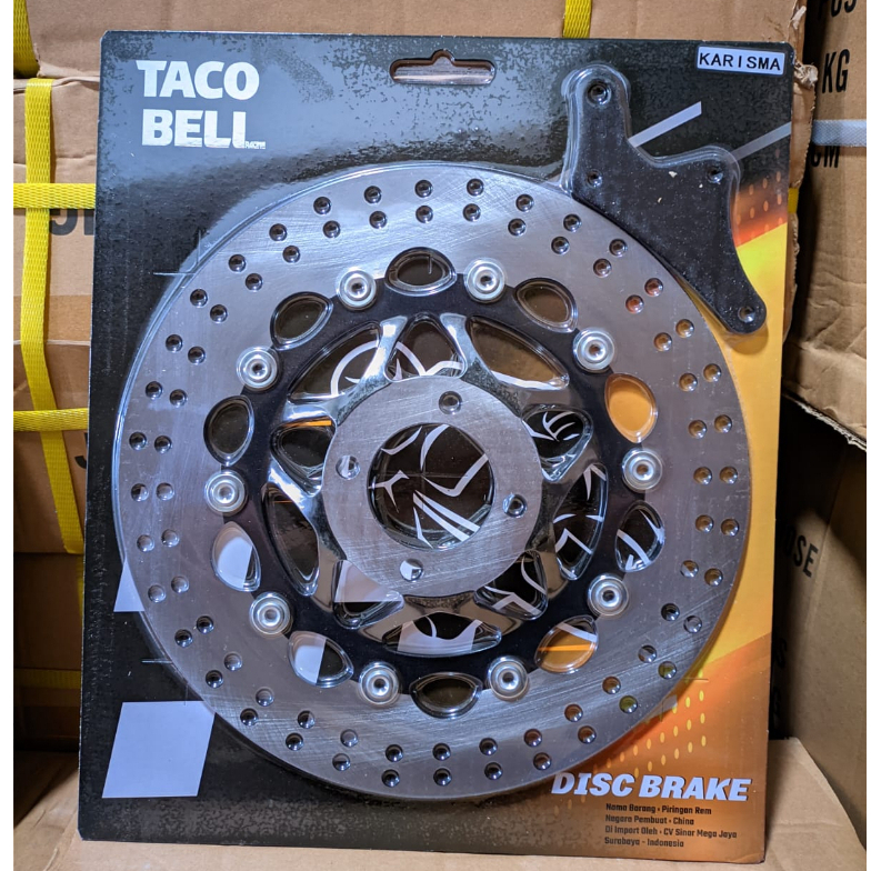 PIRINGAN KARISMA COPY PSM TACOBELL CAKRAM  LOBANG BAUT 4 DISK DEPAN KHARISMA SUPRA X 125 CS1 SUPRA F