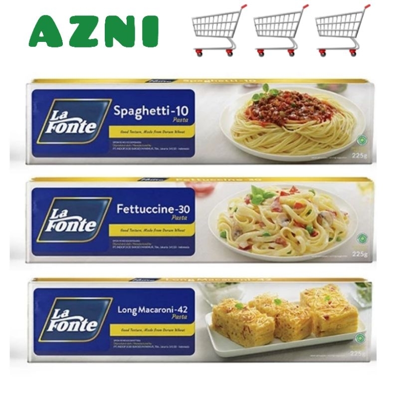 

La Fonte 1 Kotak 225 gram - Spaghetti/ Fettucini/ Long Macaroni