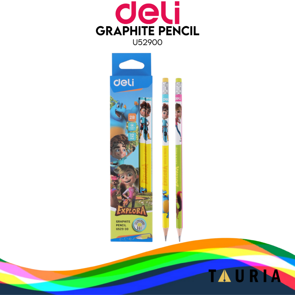 

Deli Graphite Pencil Pensil 2B Kayu Nyaman Digenggam U52900
