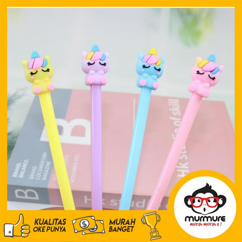 

MURMURE I PULPEN GEL MOTIF KARAKTER UNICORN / BOLPEN PENA PEN LUCU IMUT