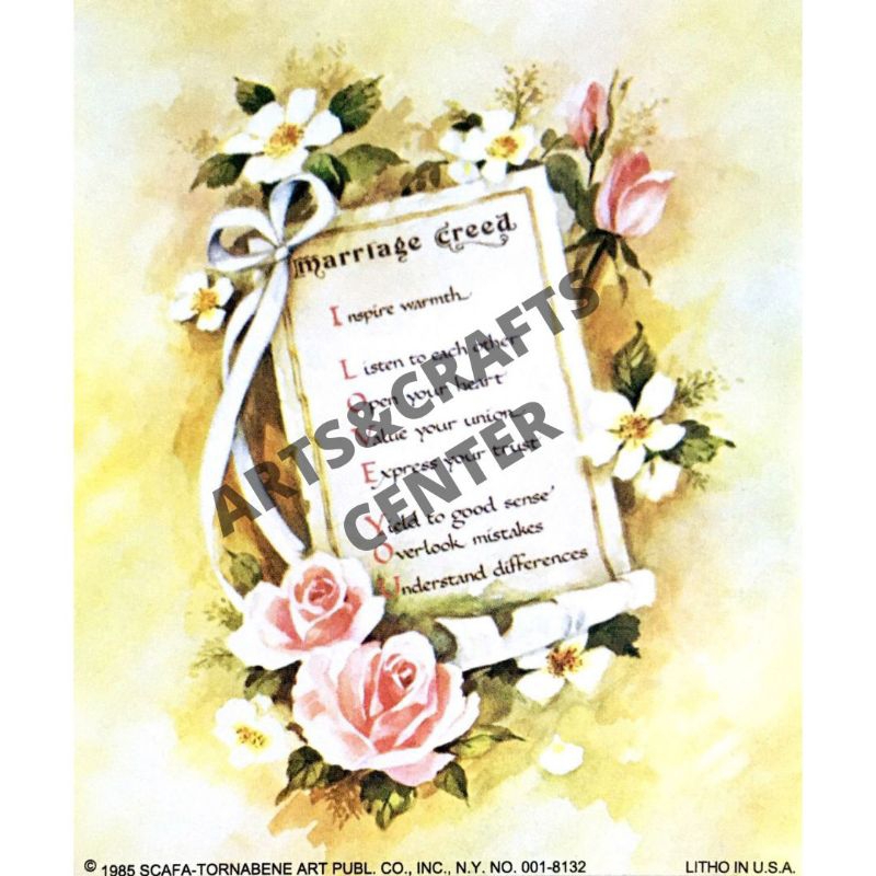 Gambar 3D Papertole Marriage Creed / seni kerajinan tangan papertole