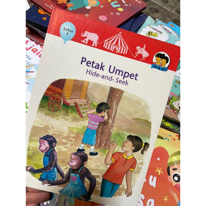 Boardbook Ira & Ari Petak Umpet Sirkus 3 Seri Ira & Ari Tingkat 3