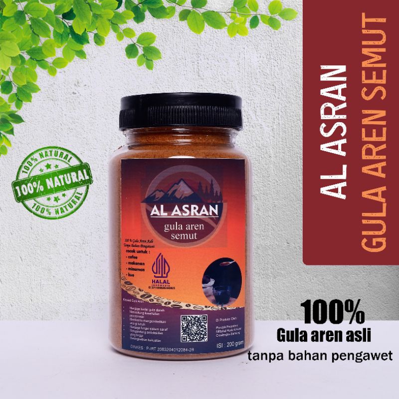 

Gula Aren Semut Al Asran 100% Gula Aren Asli Tanpa Bahan Pengawet Alami Organik Rendah Gula Bubuk Merah