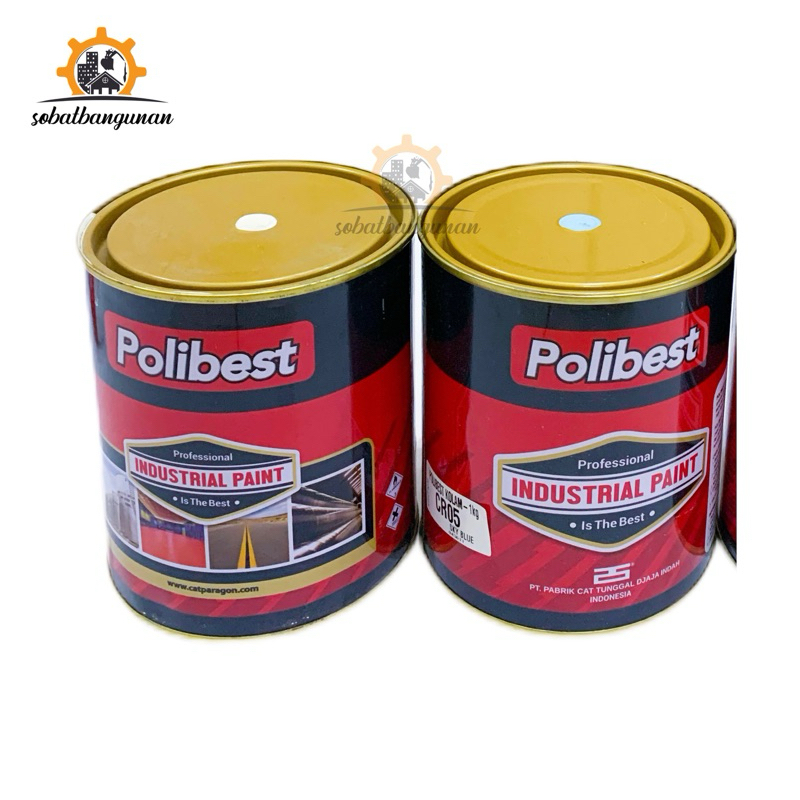 Cat Kolam 1 Kg PUTIH dan BIRU merk POLIBEST / Cat Lapangan / Cat Jalan