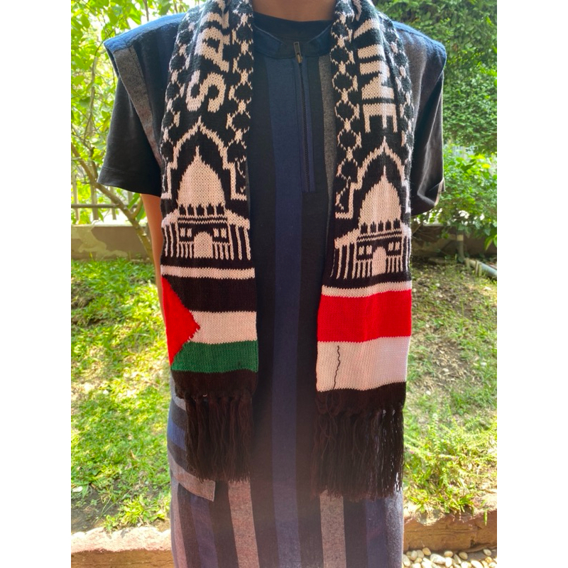 Syal Rajut Palestina / Syal Rajut komputer / Syal Palestine