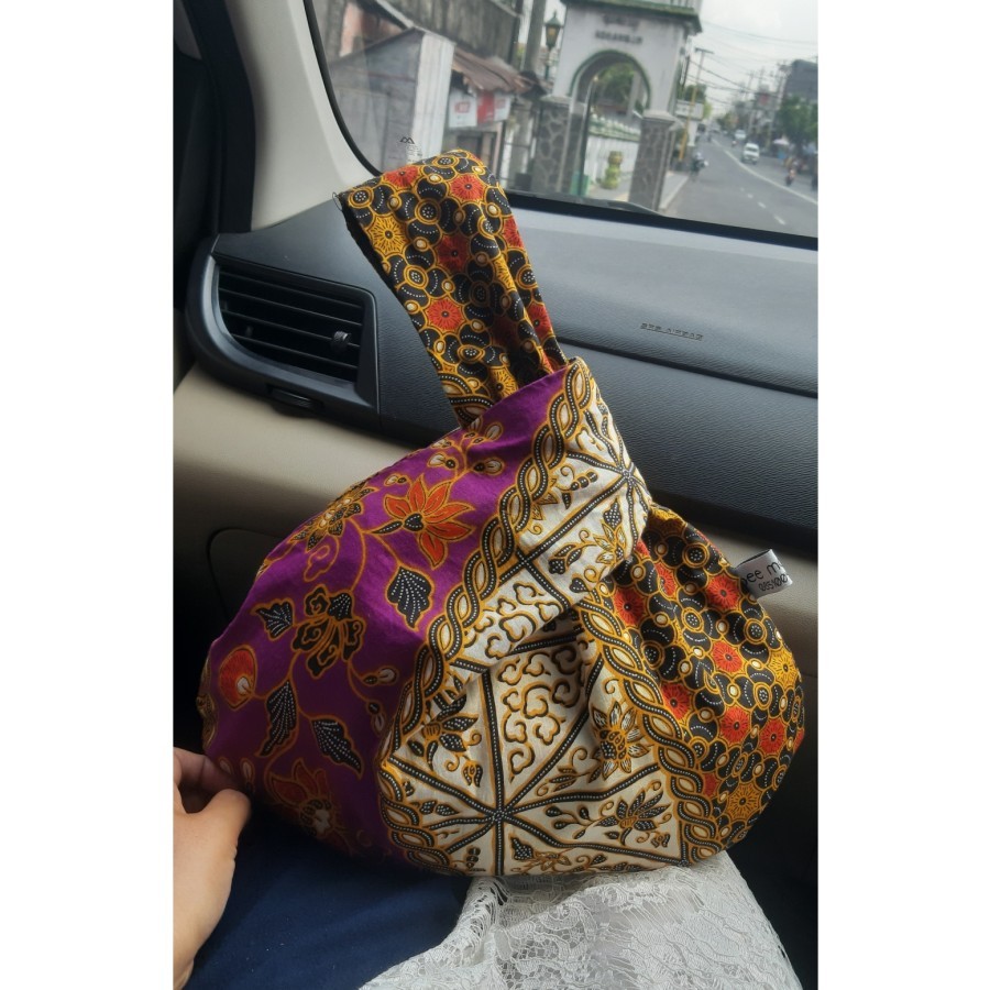 Blakkotang tas Knot simpul kain jinjing wanita women's batik knot tote bag japanese knotbag simpul k