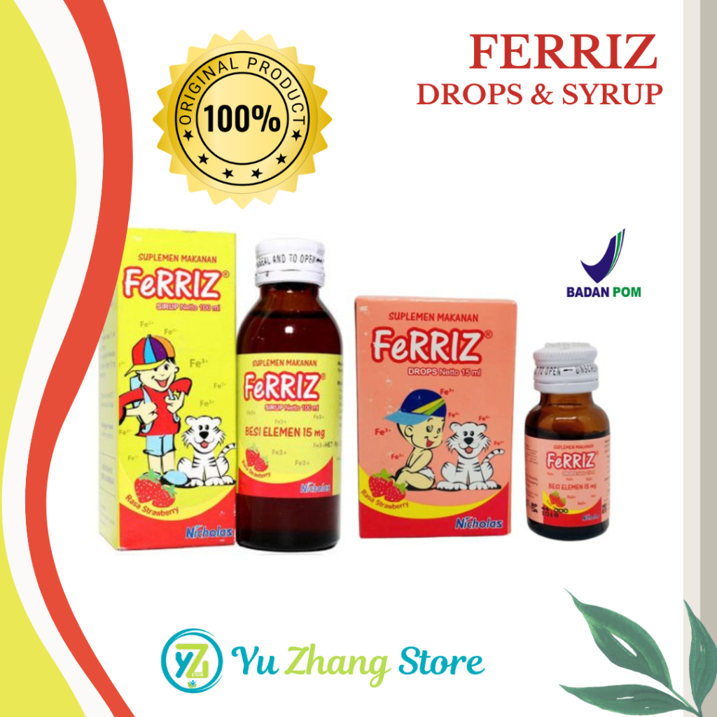 FERRIZ DROP & SYRUP / SUPLEMEN ZAT BESI / PENCEGAHAN STUNTING