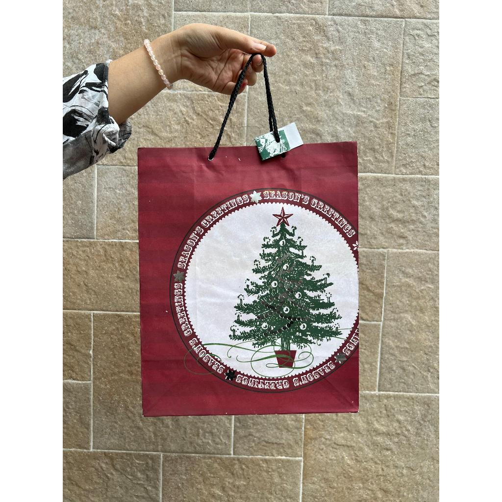 

Goodybag Natal Paperbag Marry Christmast Tas Tenteng Motif Pohon Natal Santa Claus Random