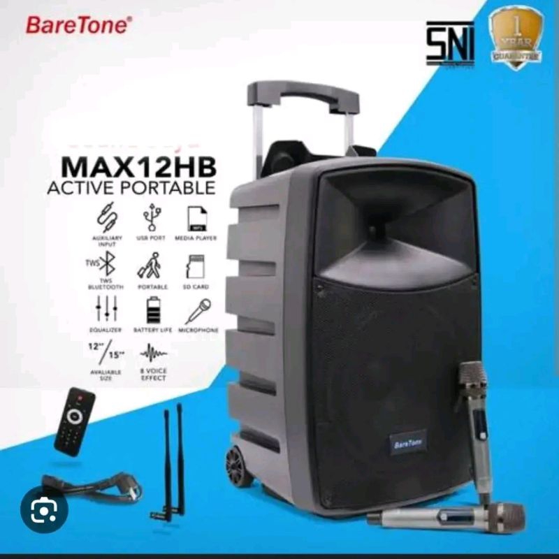 sepaker meeting wireless Baretone Max12 hb max12hb max 12hb 12 inch