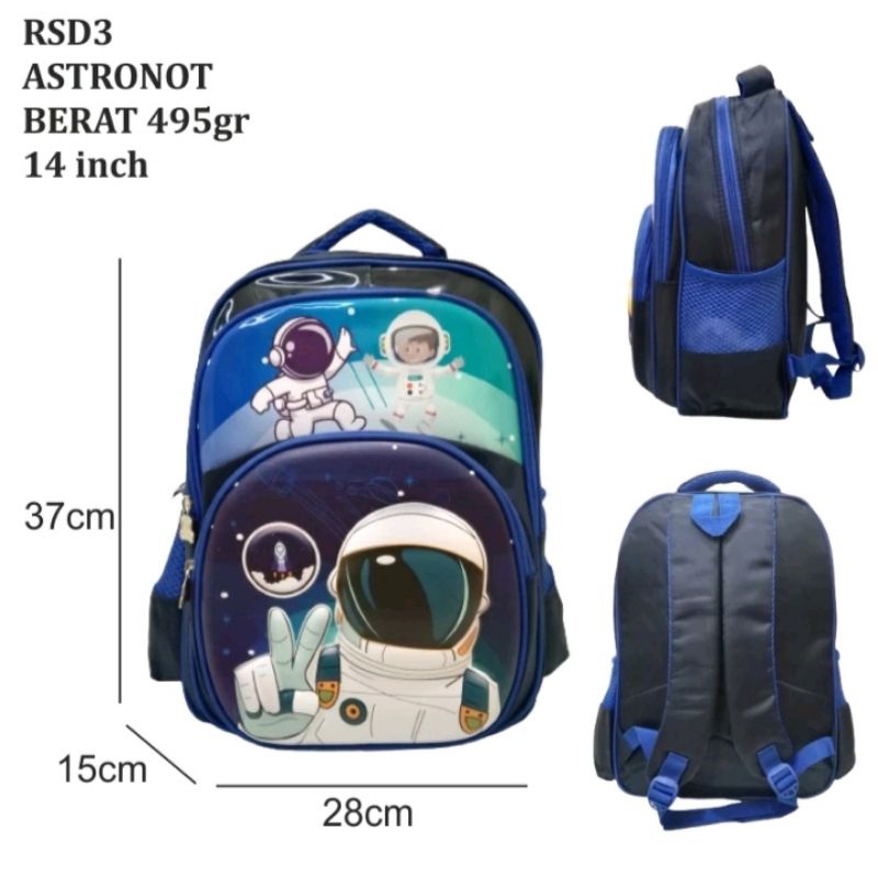 Tas Sekolah Anak Laki laki SD Tas Ransel Import Tas Sekolah Anak SD karakter  3D Tas Sekolah Anak La