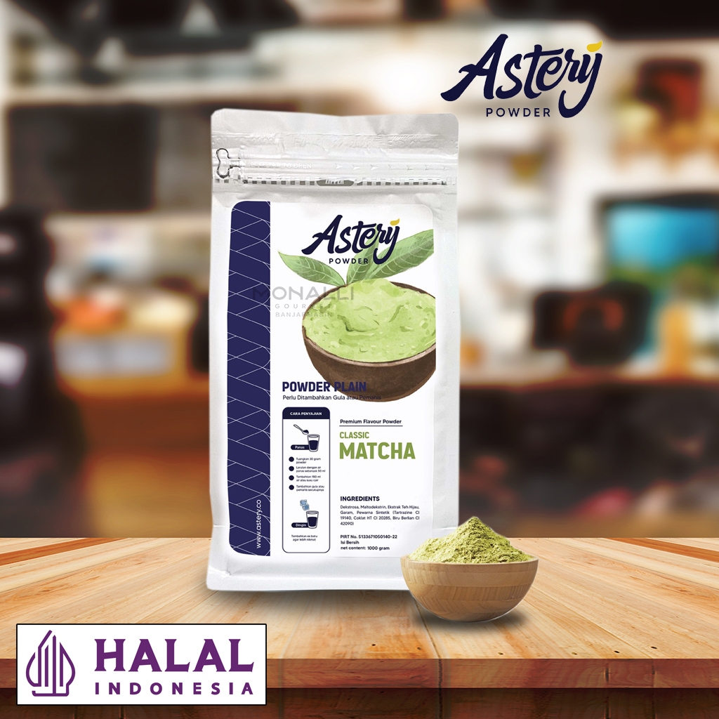 

Bubuk Minuman Matcha Plain Powder Drink Ala Cafe - Classic Matcha 1 Kg