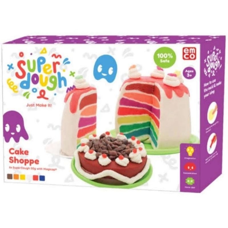 Mainan Anak Super Dough Cake Rainbow Mainan Malam Edukasi Anak Montessori Kue