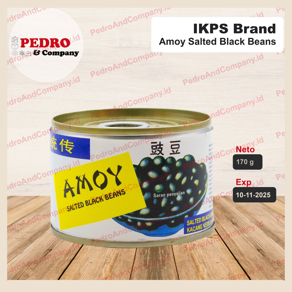 

IKPS Amoy Salted black beans 170 gram - tausi kacang hitam asin kaleng
